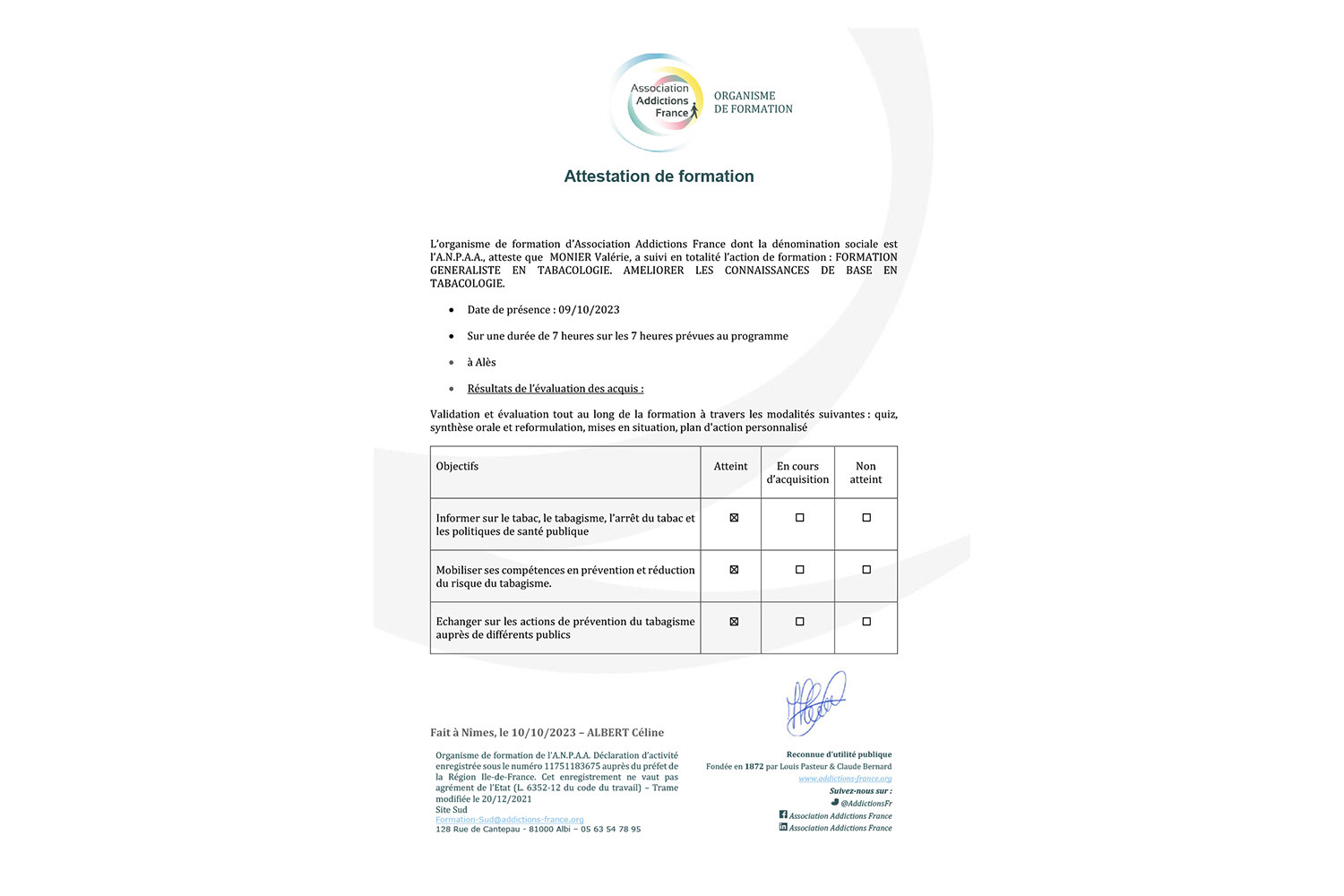 attestation-formation-offisud-valerie-monier